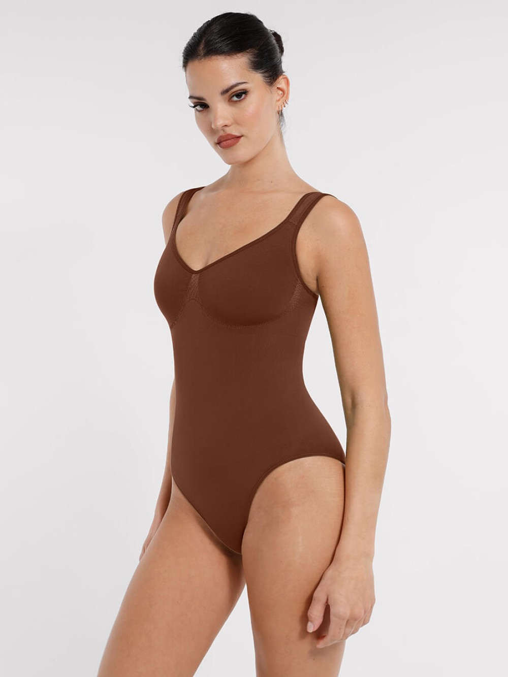 Seamless Bust Support Waist Control Panty Bodysuit