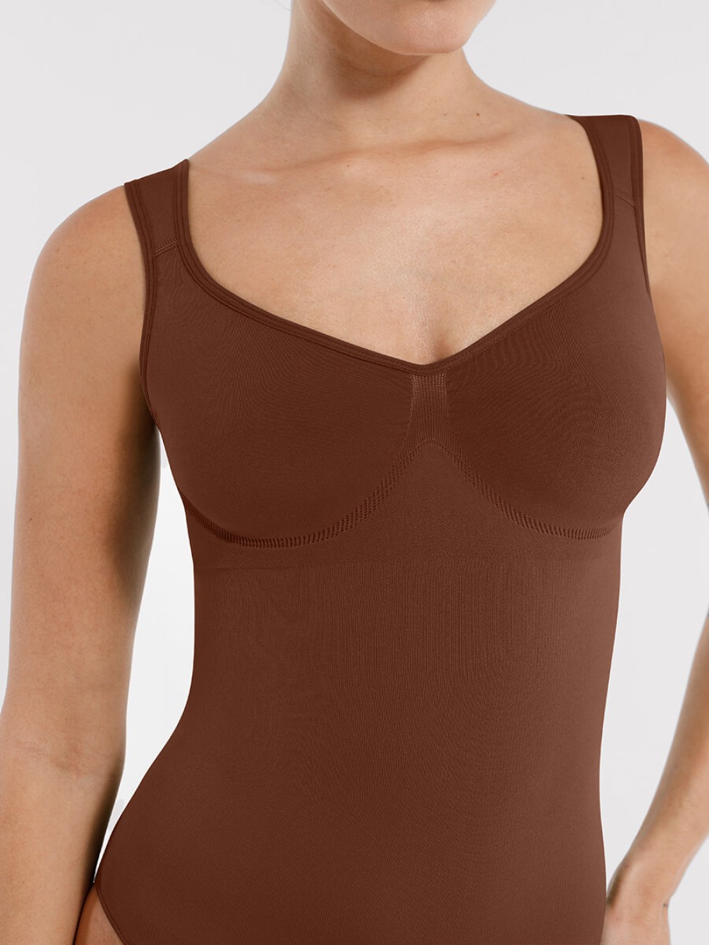 Seamless Bust Support Waist Control Panty Bodysuit