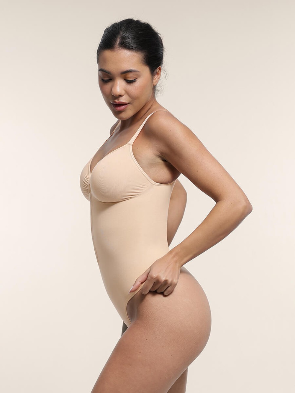Seamless Sweetheart Neck Chest Support Tummy Control Bodysuit