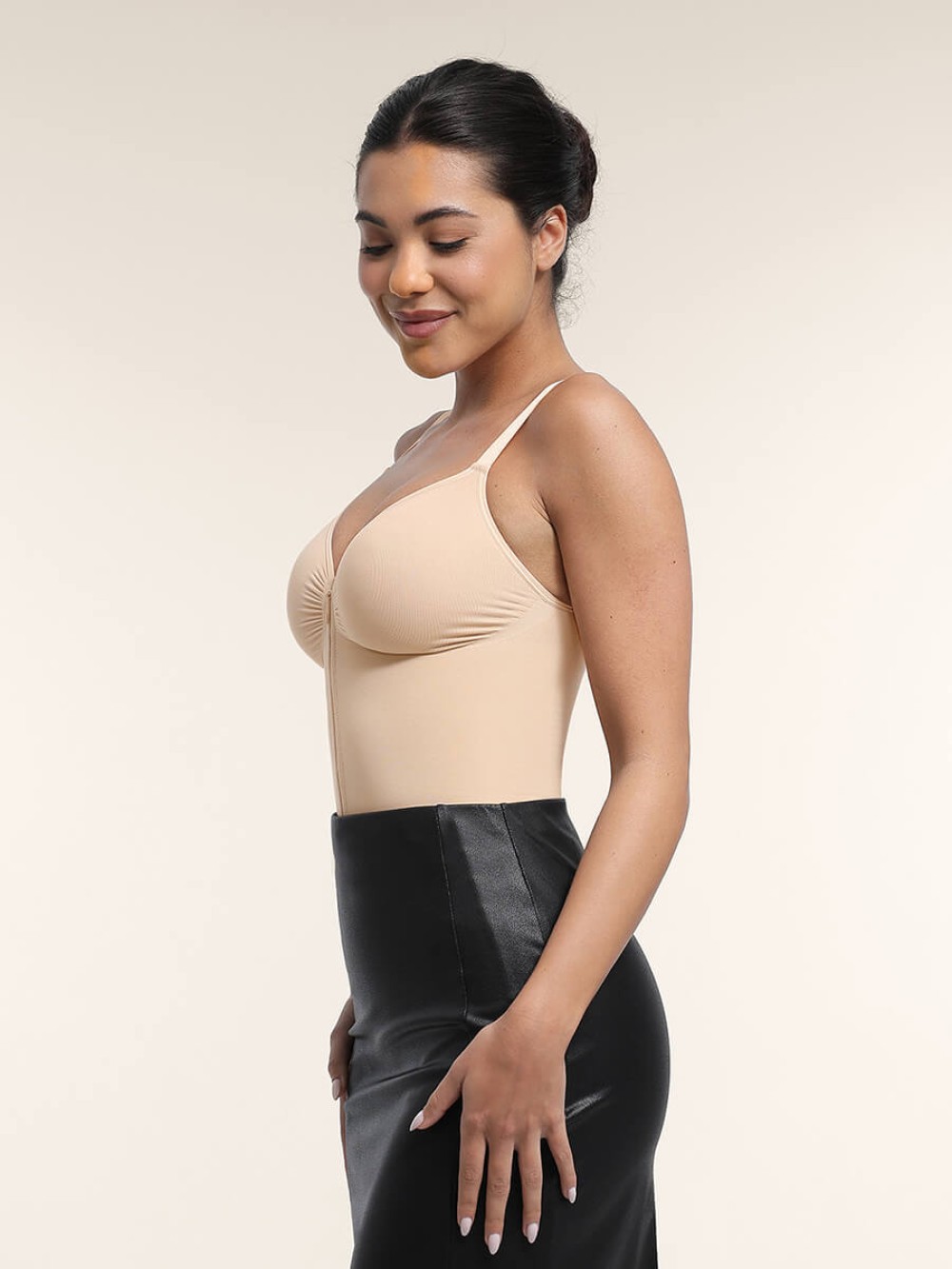 Seamless Sweetheart Neck Chest Support Tummy Control Bodysuit