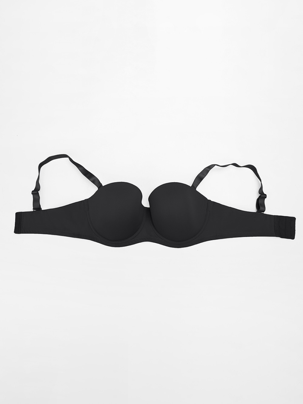 Strapless Gathering Bust Support Underwire 1/2 Cup Bra
