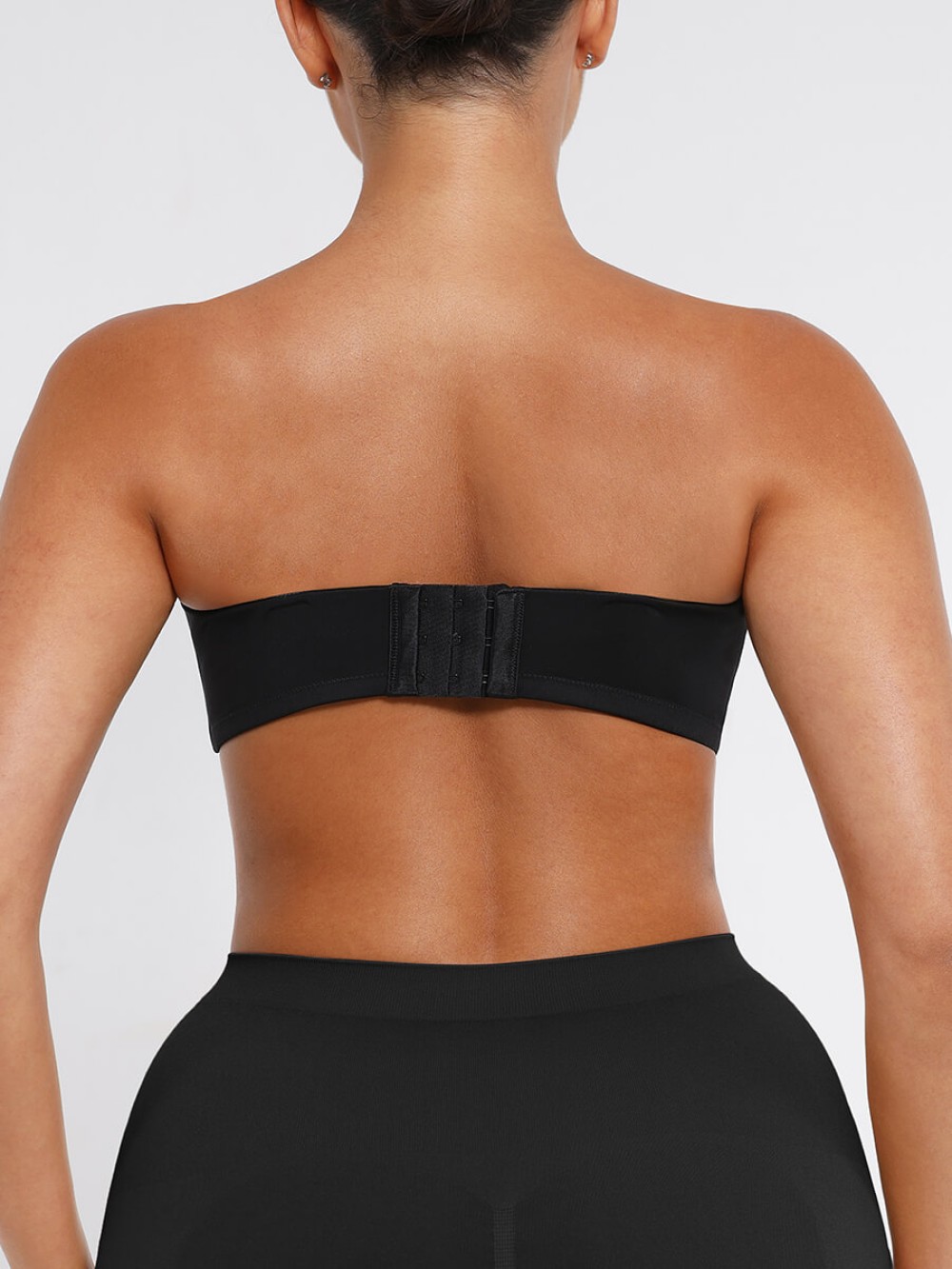 Strapless Gathering Bust Support Underwire 1/2 Cup Bra