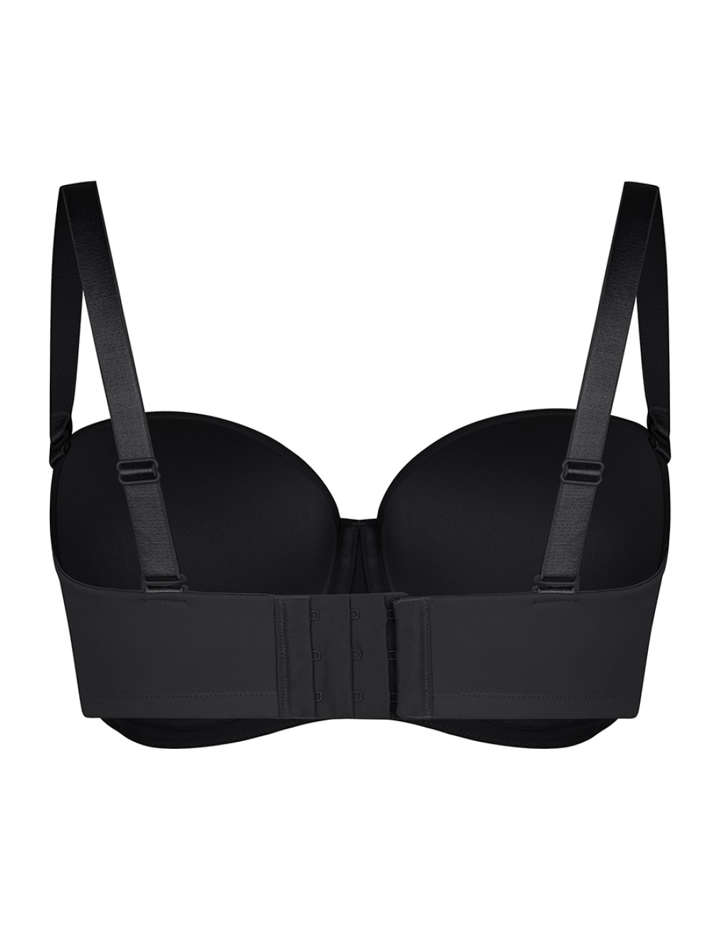 Strapless Gathering Bust Support Underwire 1/2 Cup Bra