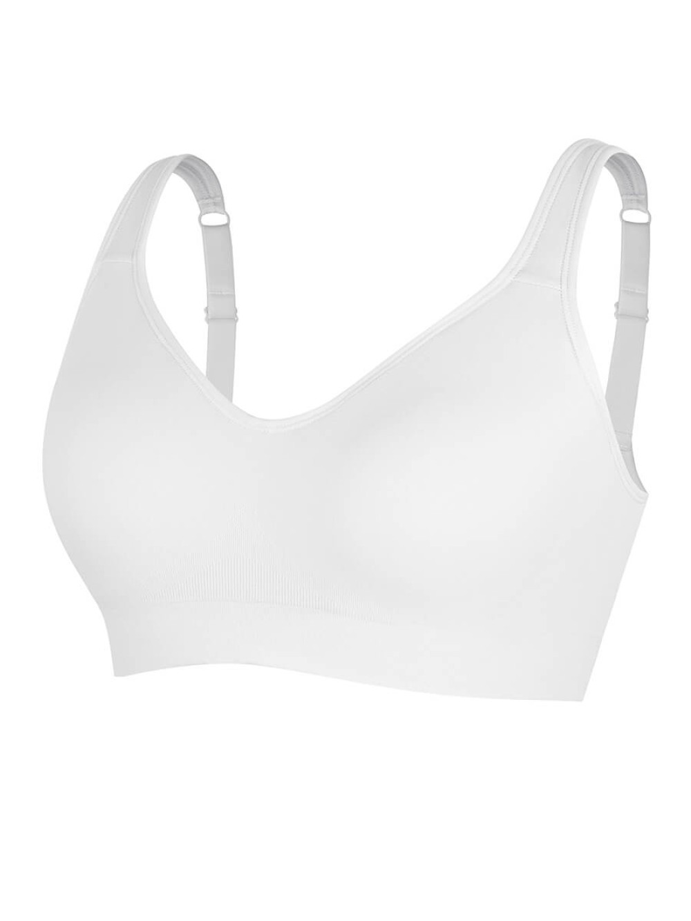 Wireless Seamless Wide Shoulder Straps Shapewear Bra