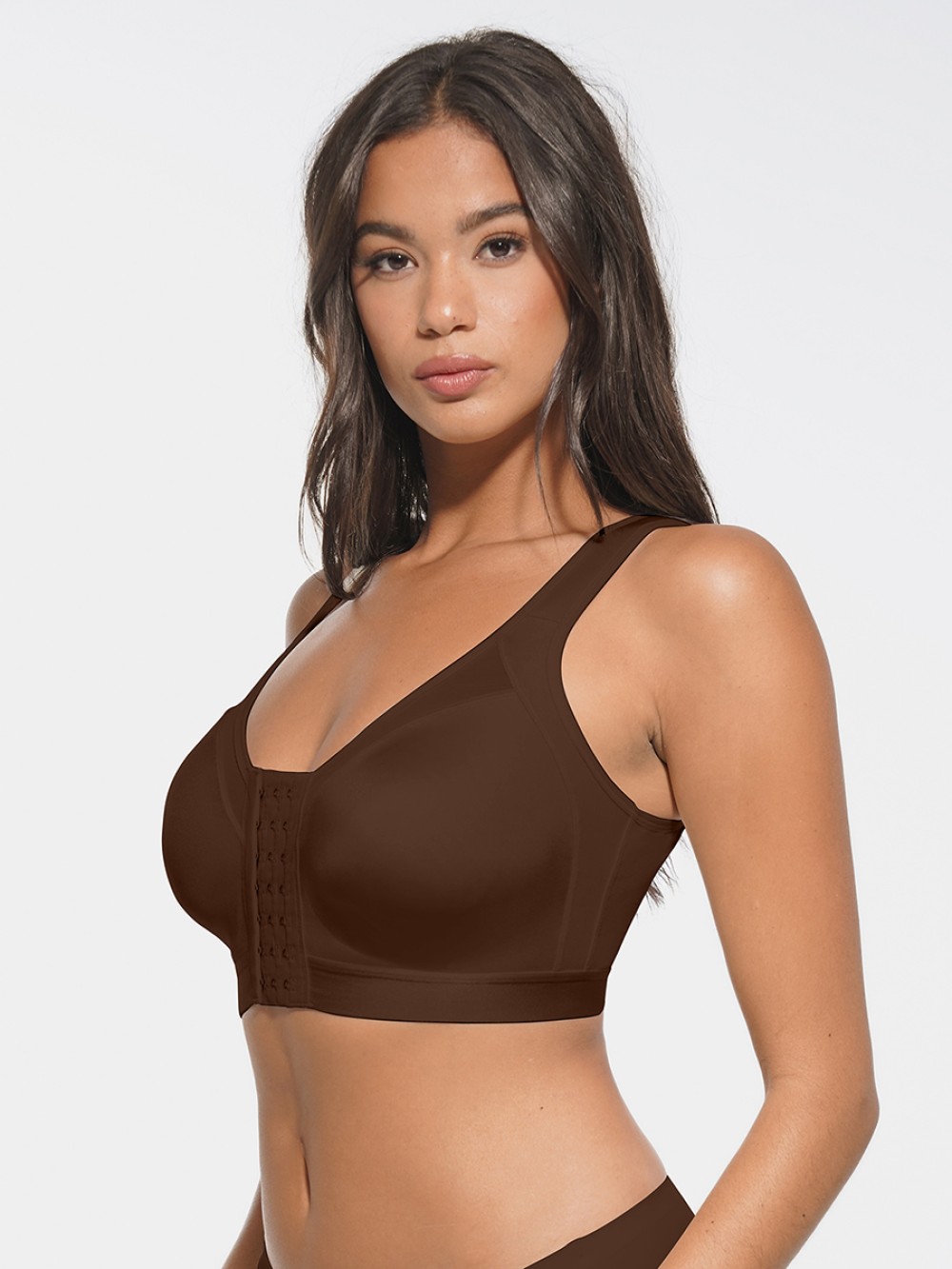 Full Coverage Wireless No Padding Smooth Back Post-Surgery Bra