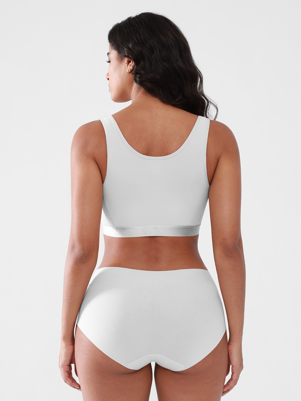 Post Surgery Bra Highly Breathable Front Closure Compression Mastectomy Bra