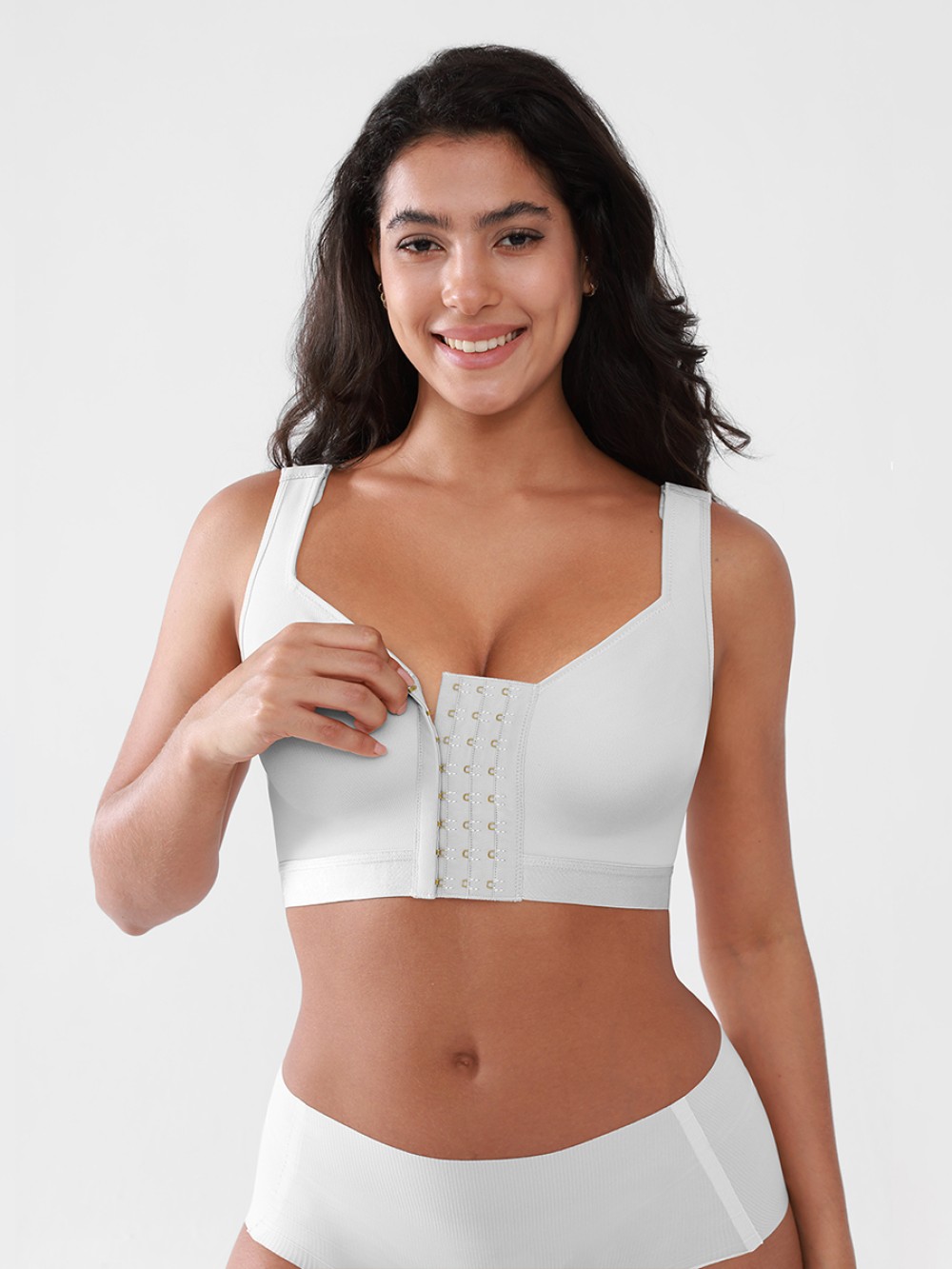 Post Surgery Bra Highly Breathable Front Closure Compression Mastectomy Bra