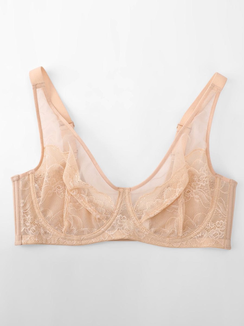 Minimizing Bra Full Coverage Unlined Side Support Underwire Smooth Back