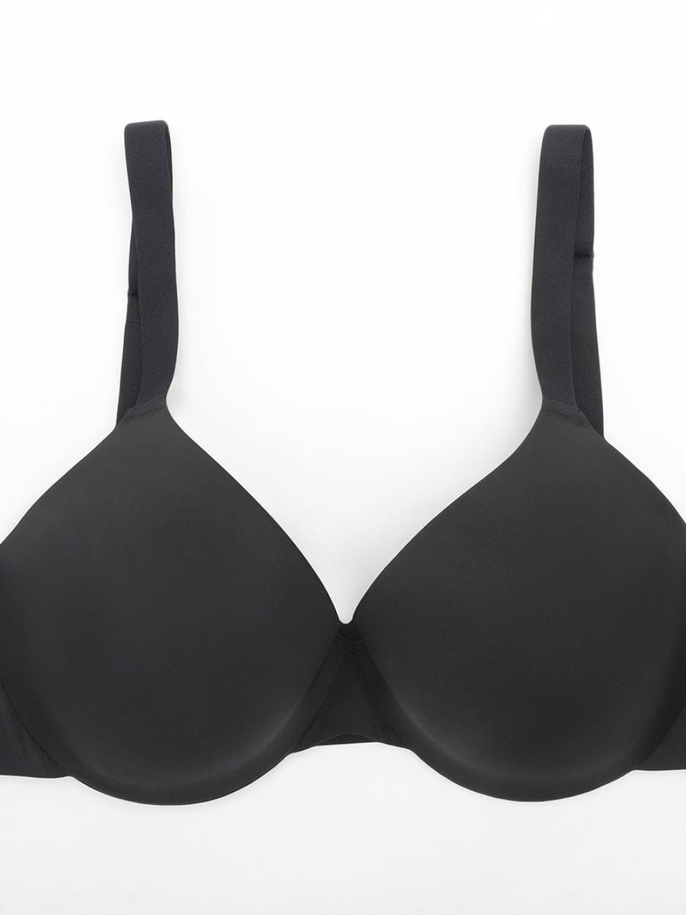 Seamless Underwire T Shirt Push Up Demi Bra with Adjustable Shoulder Strap