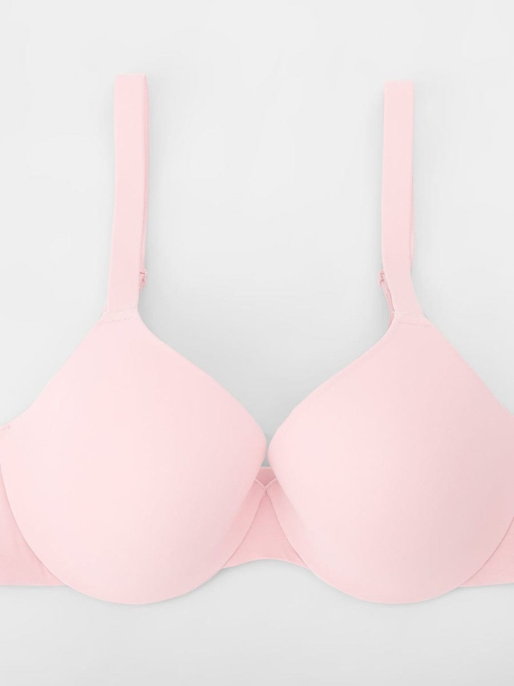 Seamless Underwire T-Shirt Push Up Demi Bra with Adjustable Shoulder Strap