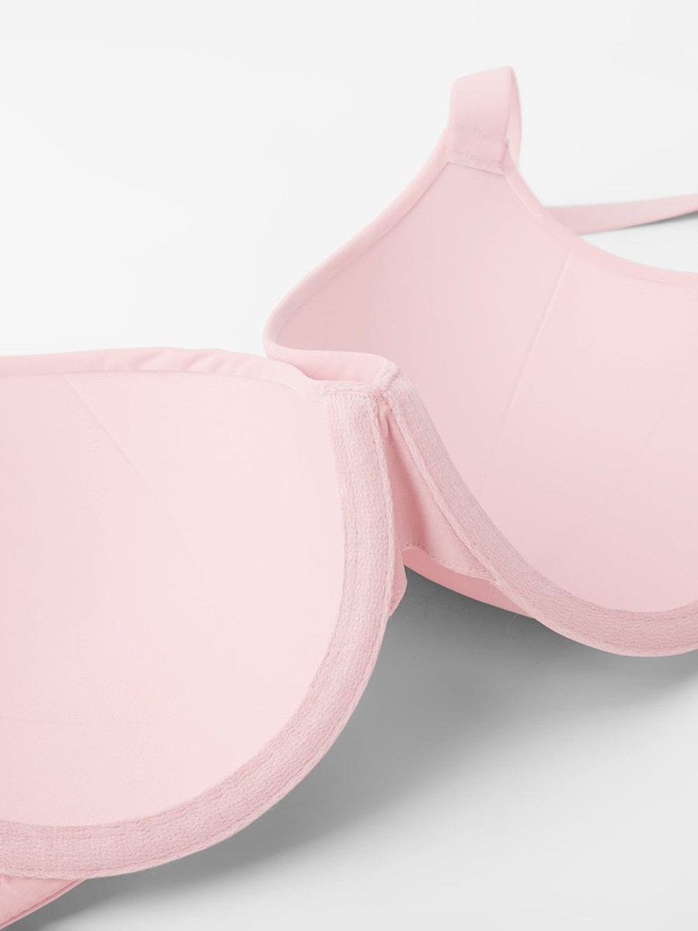 Seamless Underwire T-Shirt Push Up Demi Bra with Adjustable Shoulder Strap