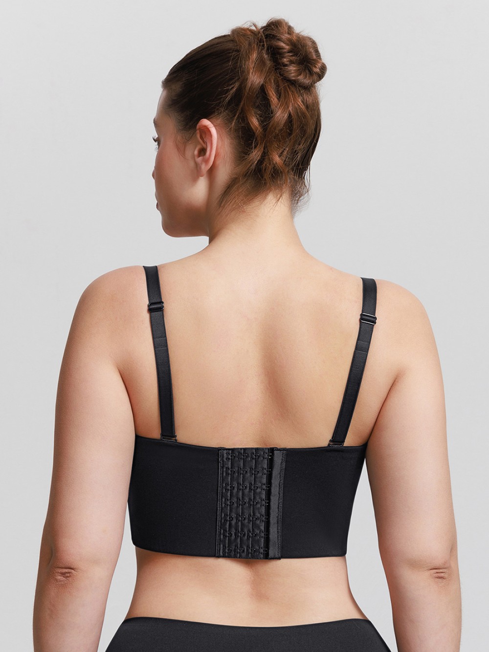 Strapless Half Cup Underwire Bra Wide Back Strong Support Everyday Wear