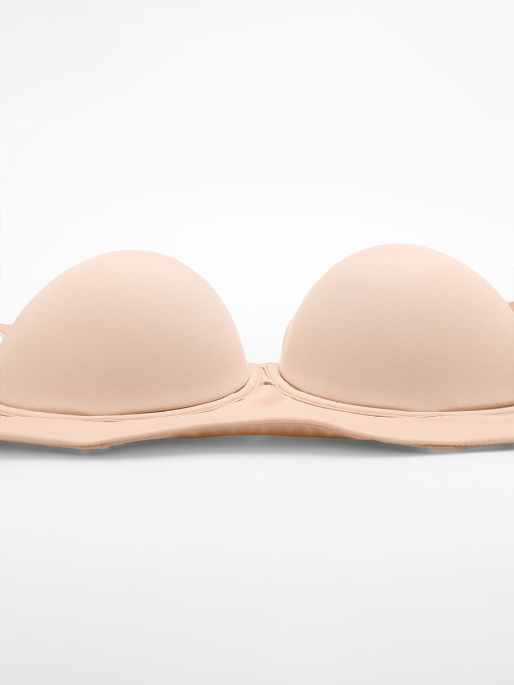 Strapless Half Cup Underwire T-Shirt Bra Wide Back Strong Support Everyday Wear