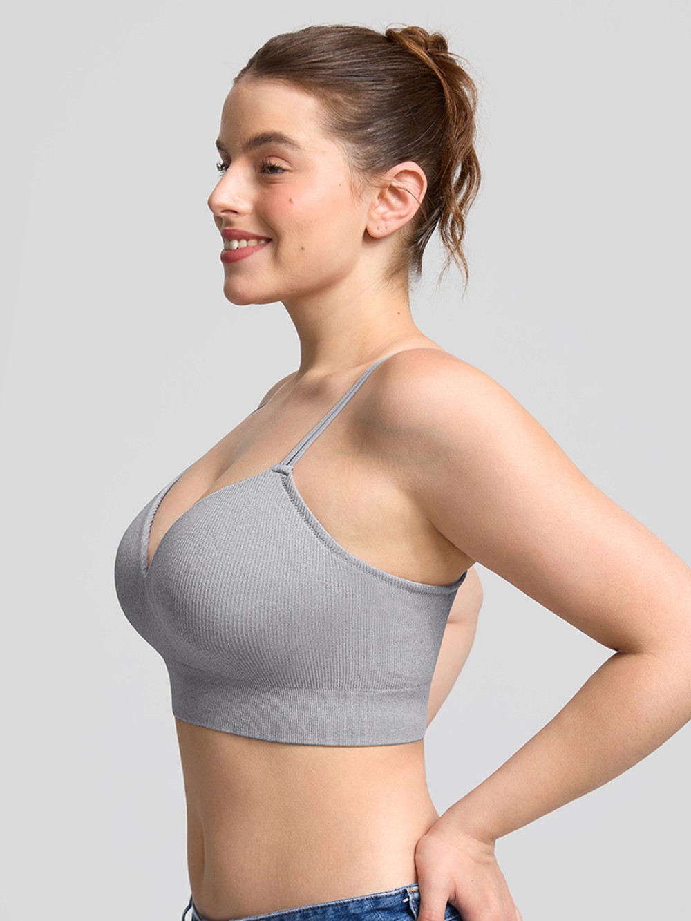 Seamless Wireless Demi T Shirt Bra Everyday Comfort