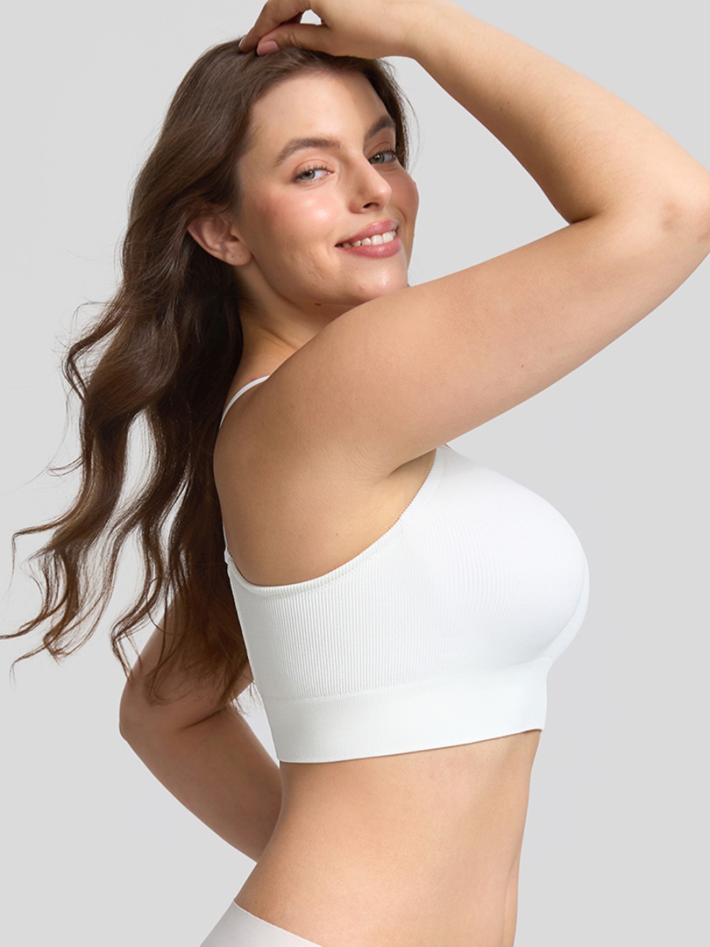 Light Support Wireless Demi T Shirt Bra Seamless Everyday Comfort