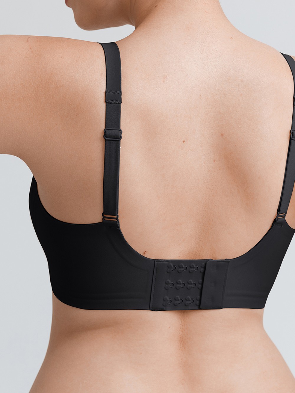 Cut Out Wireless Bra Seamless Jelly Support Everyday T Shirt Bra for Big Chest
