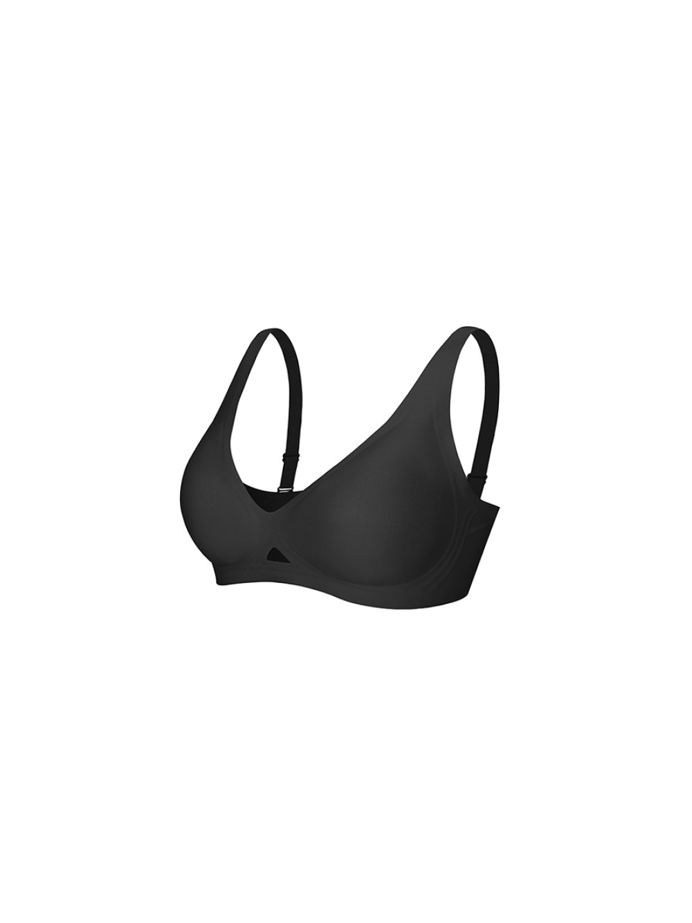 Cut Out Wireless Bra Seamless Jelly Support Everyday T Shirt Bra for Big Chest