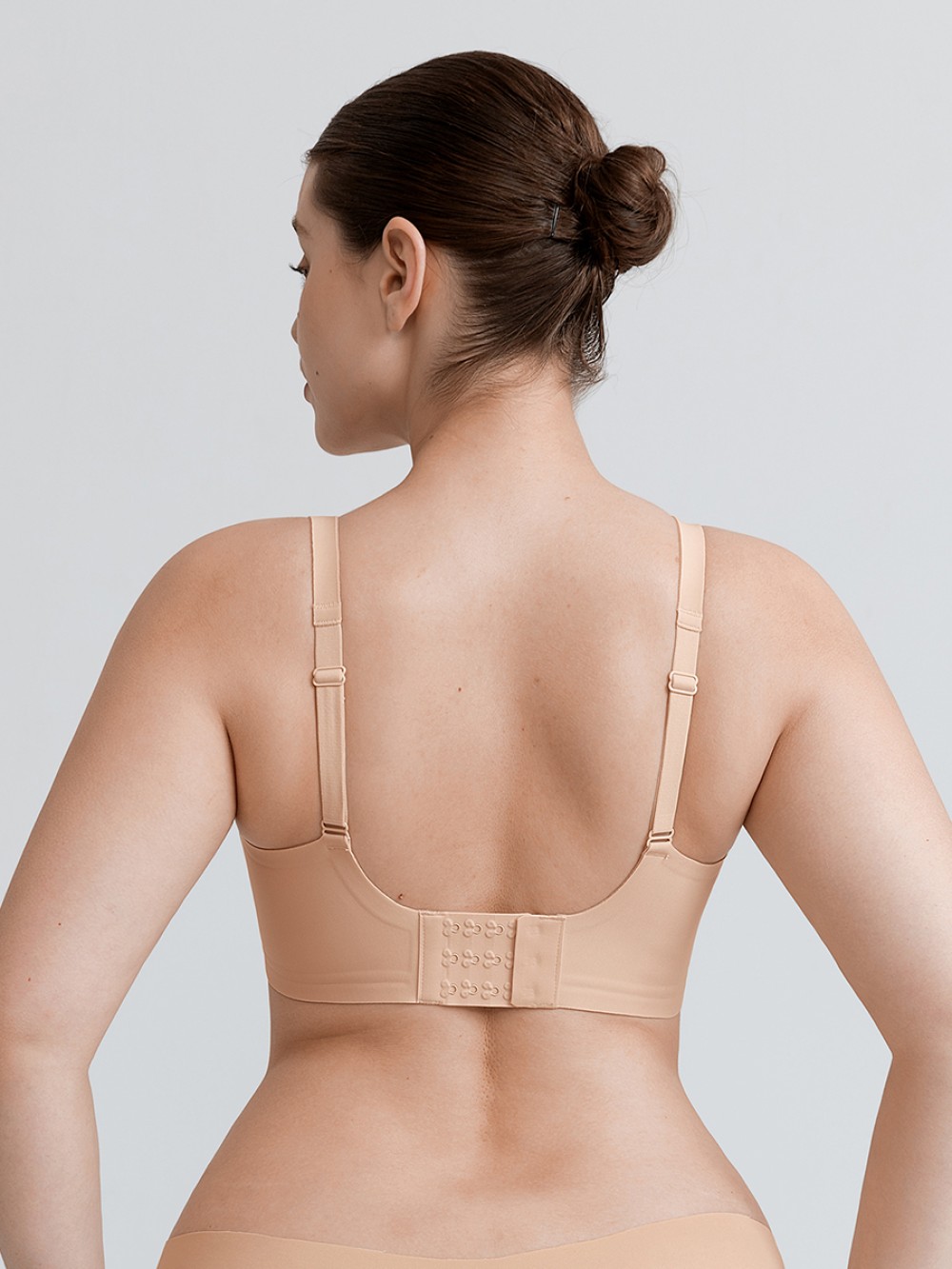 Cut Out Wireless Bra Seamless Jelly Support Everyday T Shirt Bra for Big Chest