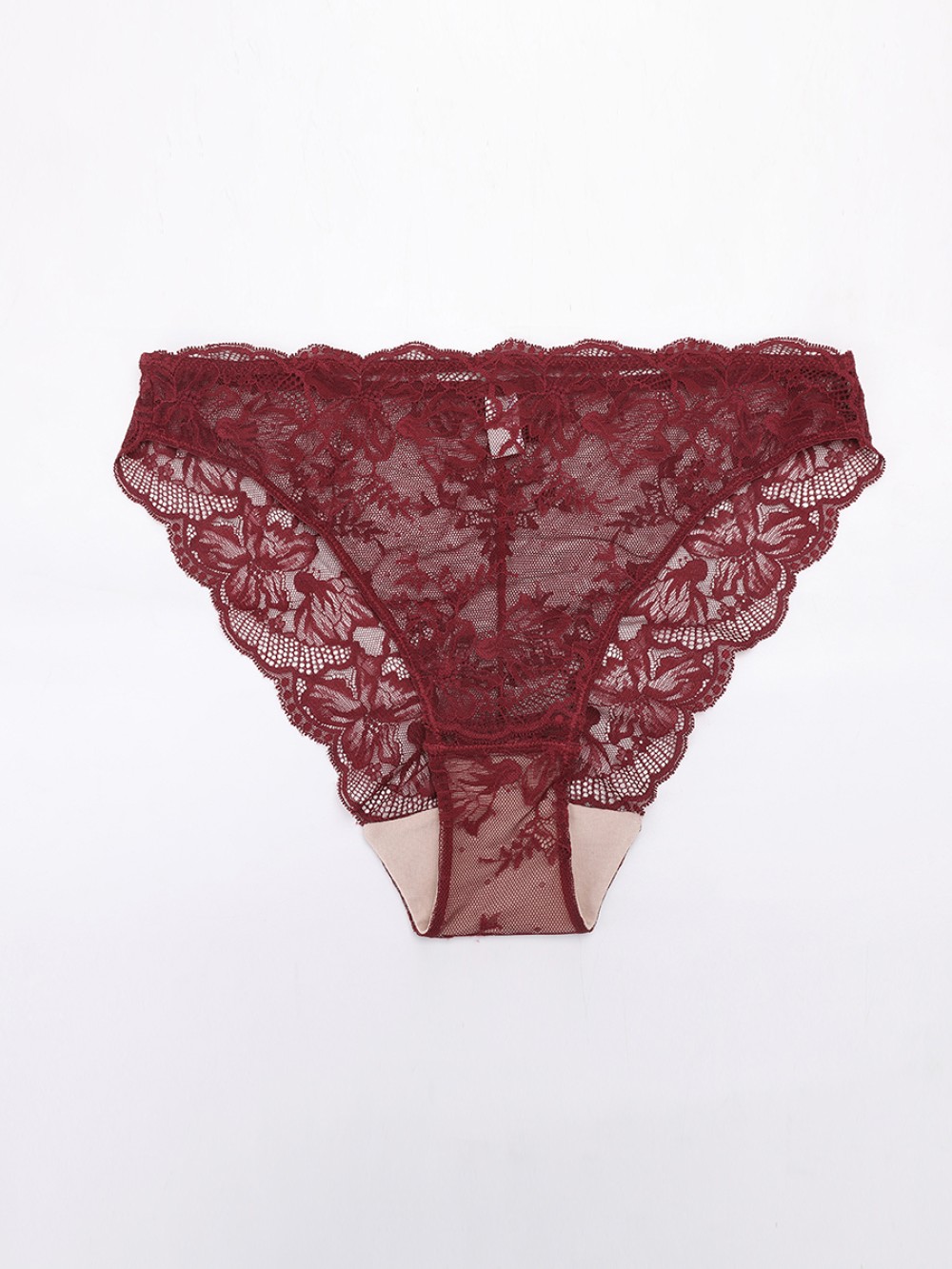 Lace Panties with Antibacterial Cotton Crotch