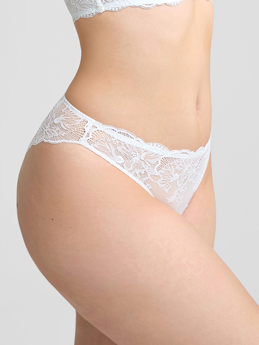 Low-Rise Panties with Antibacterial Cotton Crotch