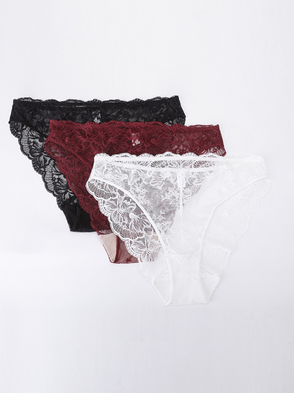 Low-Rise Panties with Antibacterial Cotton Crotch