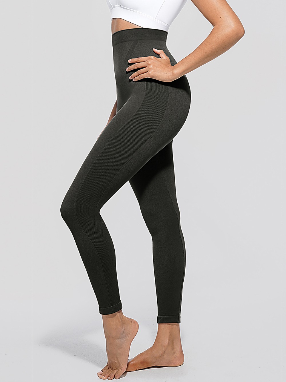 Women High Waisted Slim Fit Anti Slip Shaping Leggings