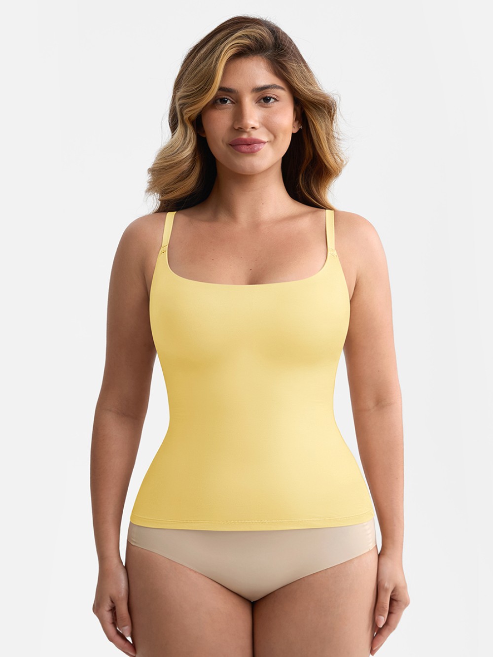Comfort Scoop Neck Tank Top with Anti-Sheer Bust Lining