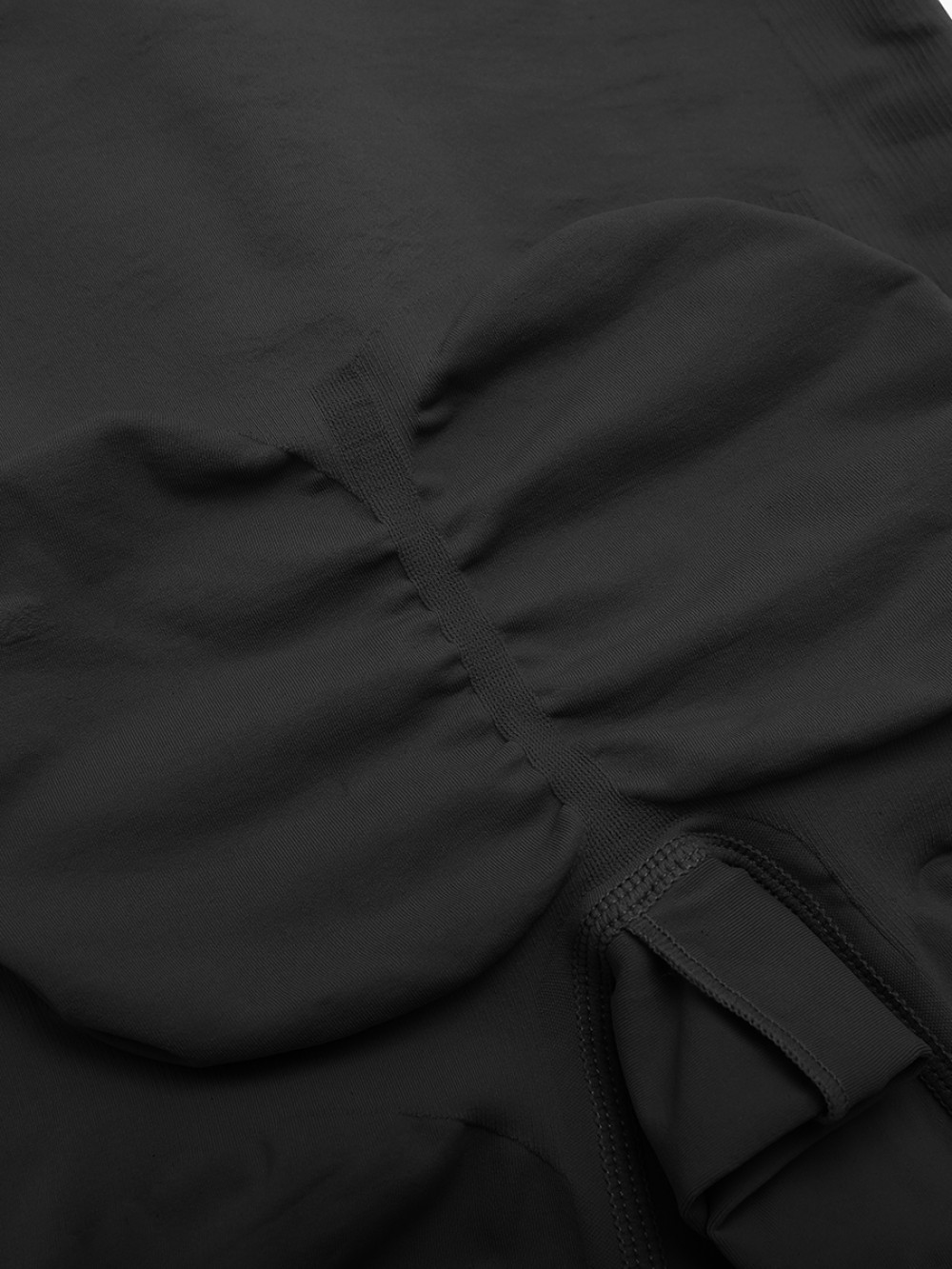 Invisible Zip Seamless Shapewear Bodysuit Tummy Control Butt Lifting Adjustable Straps