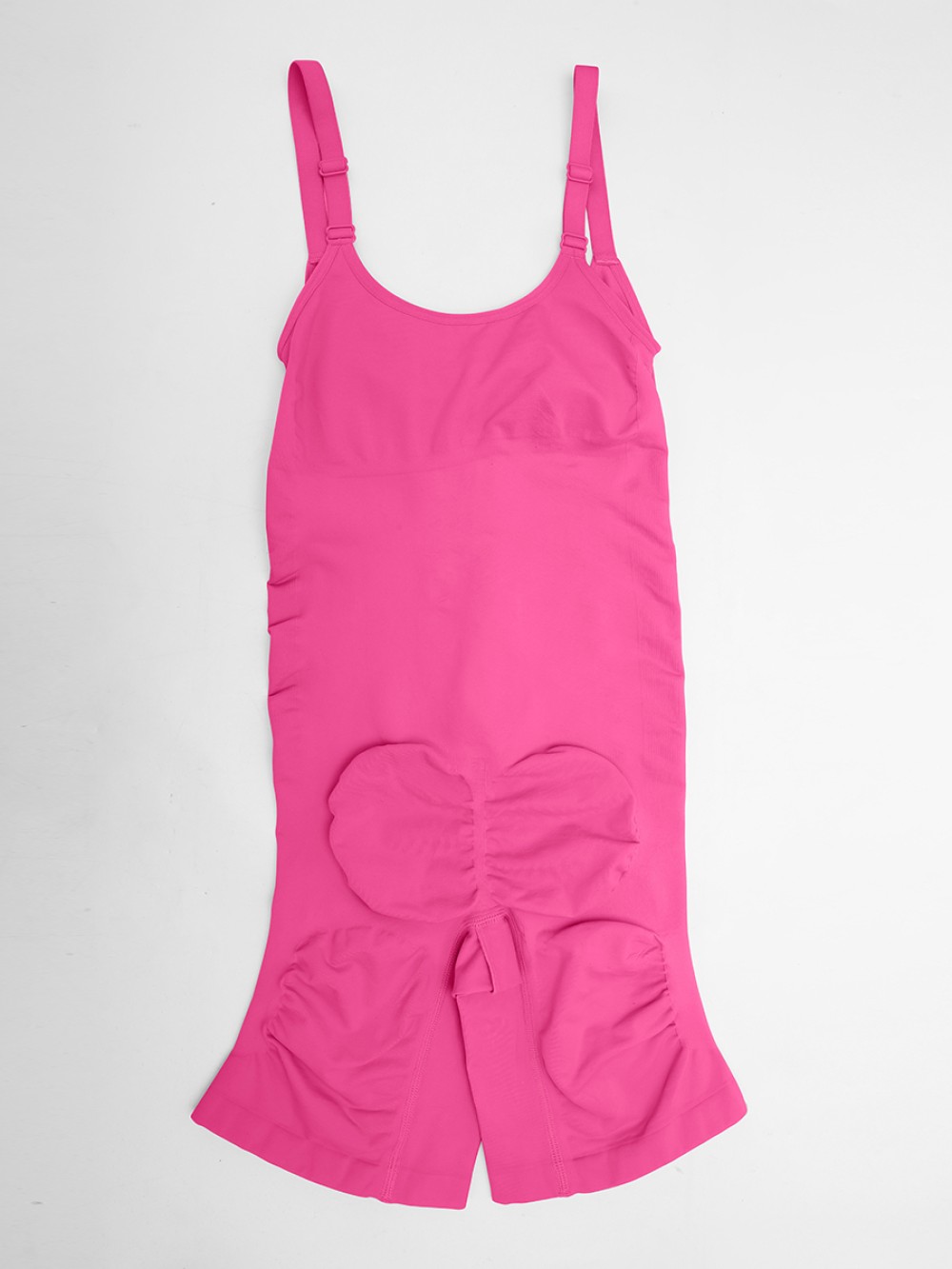 Invisible Zip Seamless Shapewear Bodysuit Tummy Control Butt Lifting Adjustable Straps