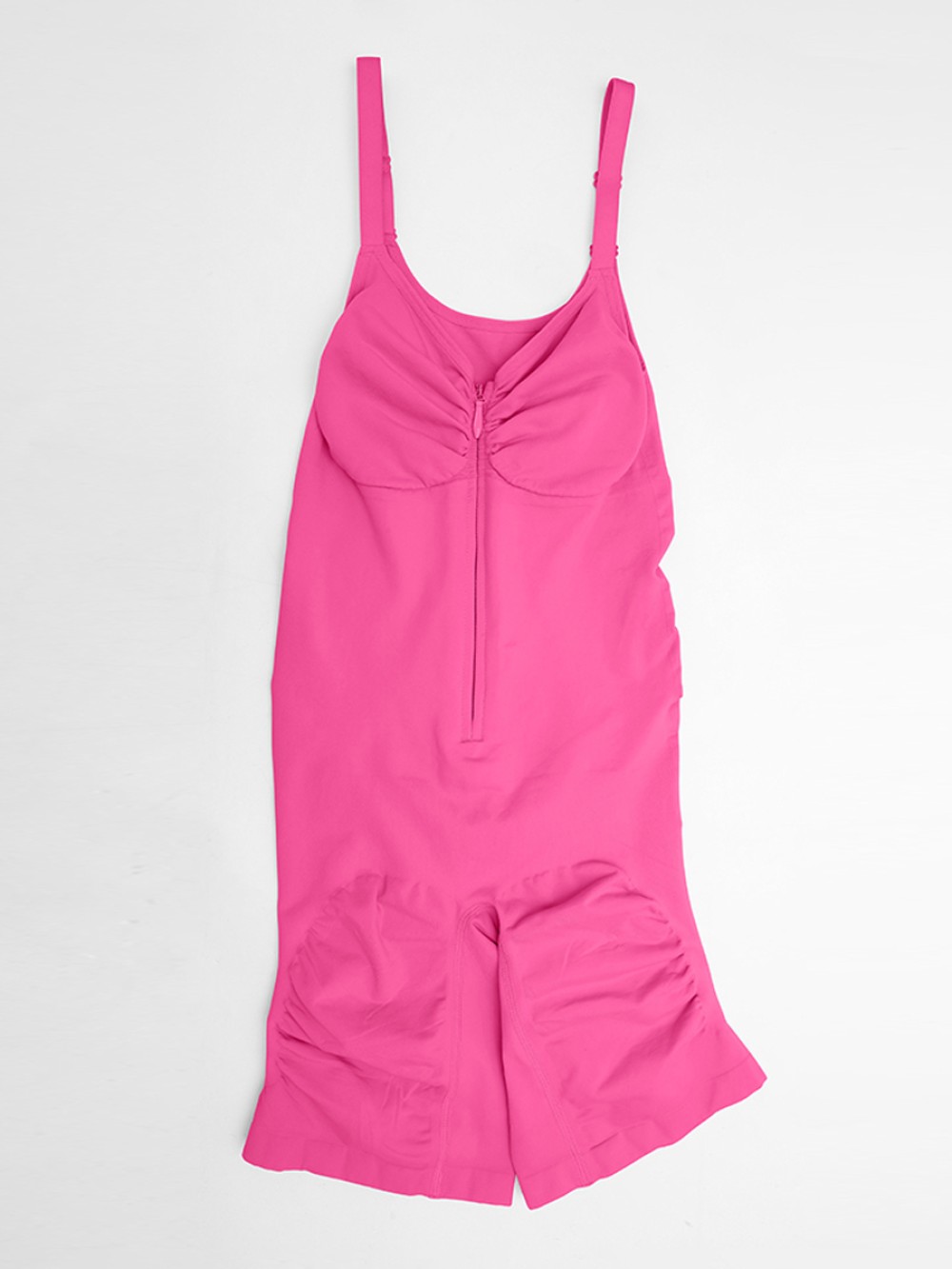 Invisible Zip Seamless Shapewear Bodysuit Tummy Control Butt Lifting Adjustable Straps