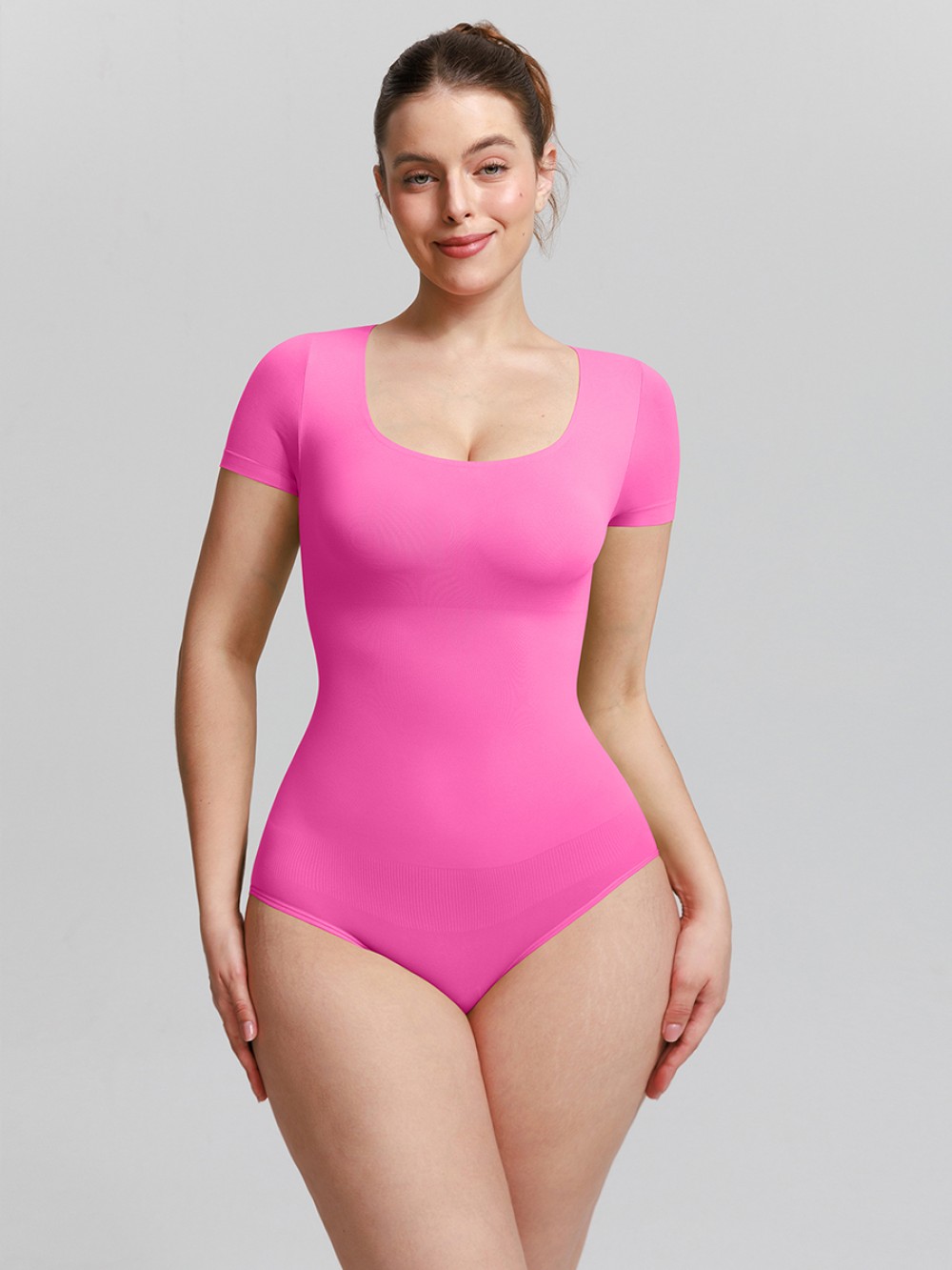 Seamless Scoop Neck Tummy Control Buttery Soft Shapewear Bodysuit