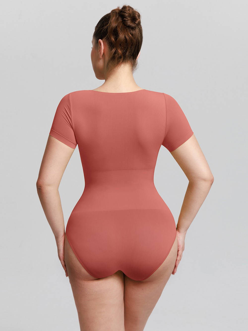 Seamless Scoop Neck Tummy Control Shapewear Bodysuit