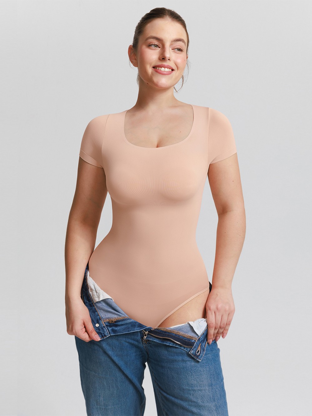 Seamless Shapewear Bodysuit Buttery Soft Tummy Control