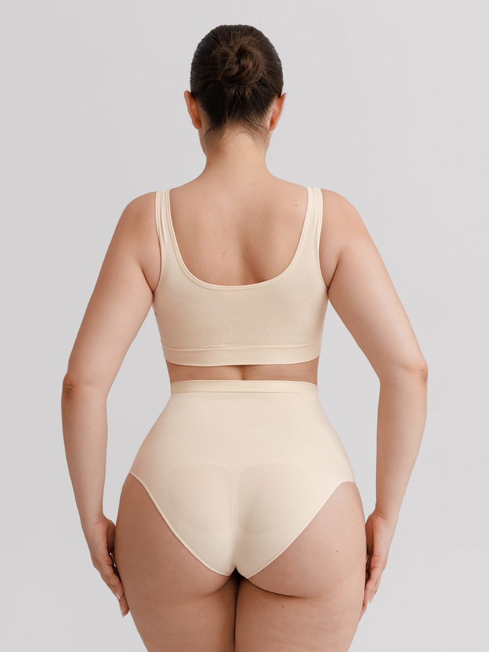 Seamless Tummy Control Briefs Anti Slip Silicone Shaping Panties