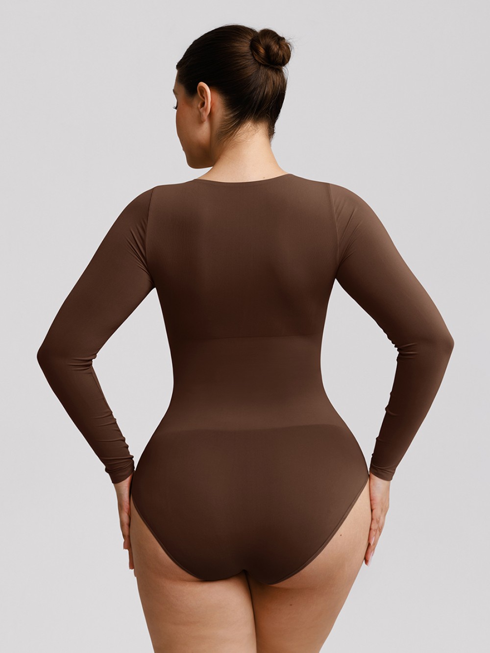 Seamless Butter Soft Scoop Neck Tummy Control Shaping Briefs Bodysuit