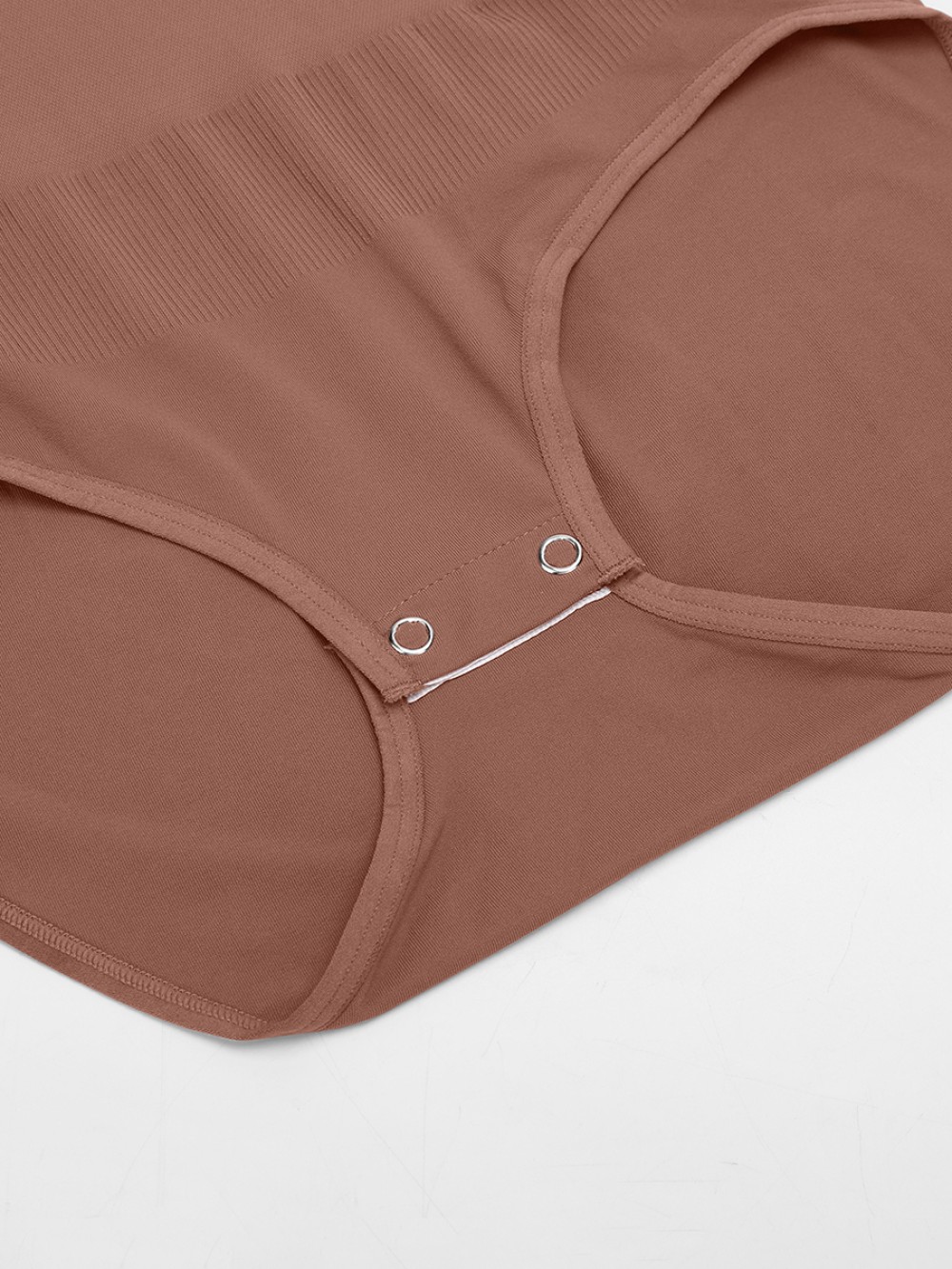 Seamless Butter Soft Scoop Neck Tummy Control Shaping Briefs Bodysuit