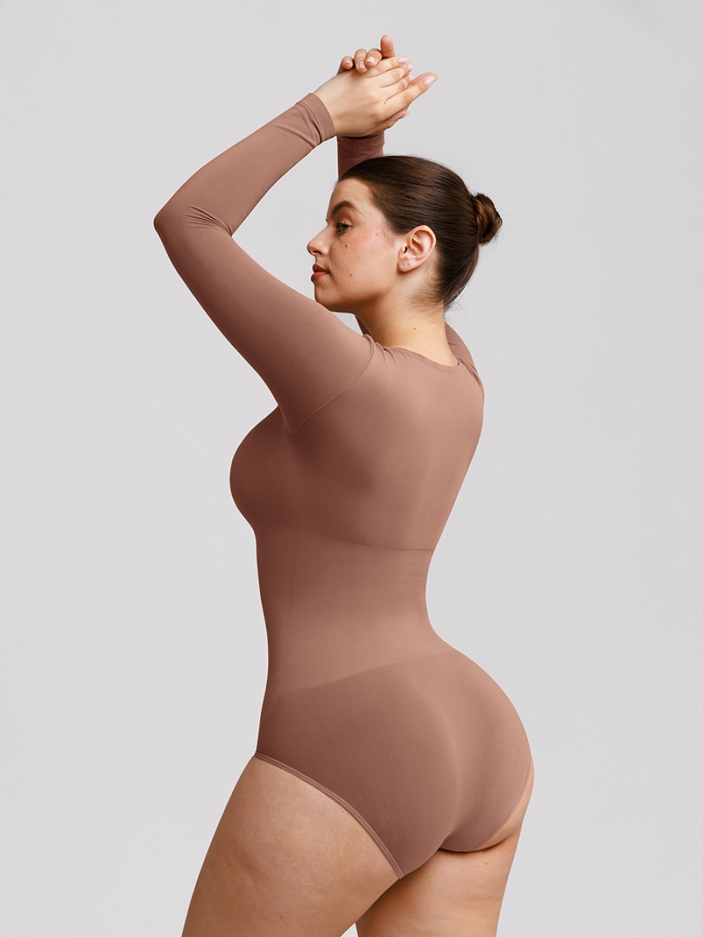 Seamless Butter Soft Scoop Neck Tummy Control Shaping Briefs Bodysuit