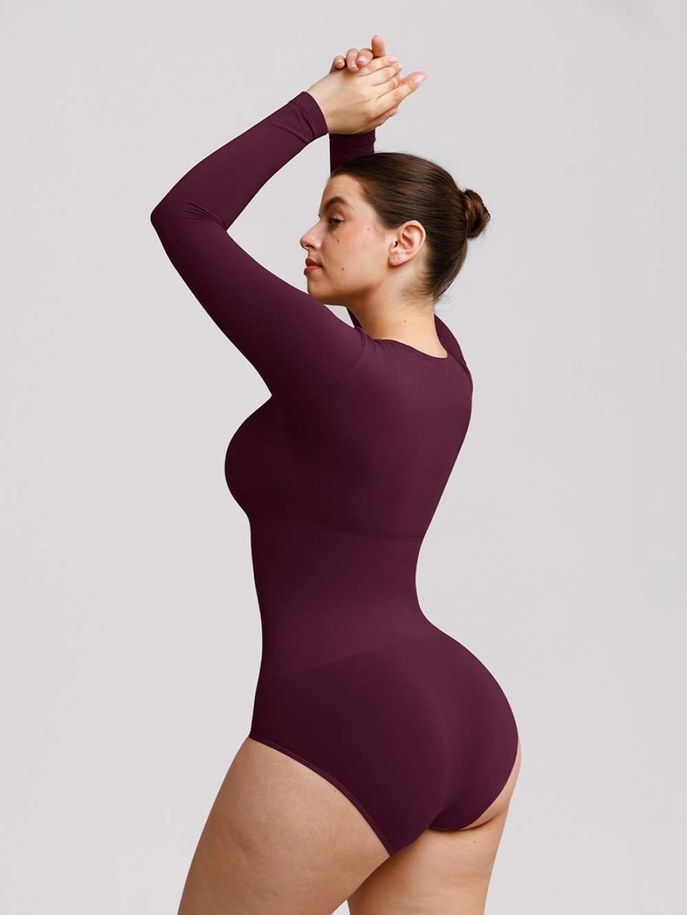 Seamless Butter Soft Scoop Neck Tummy Control Shaping Briefs Bodysuit