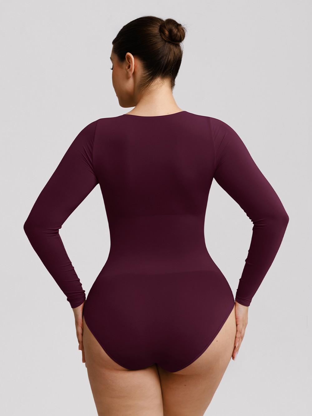 Seamless Butter Soft Scoop Neck Tummy Control Shaping Briefs Bodysuit