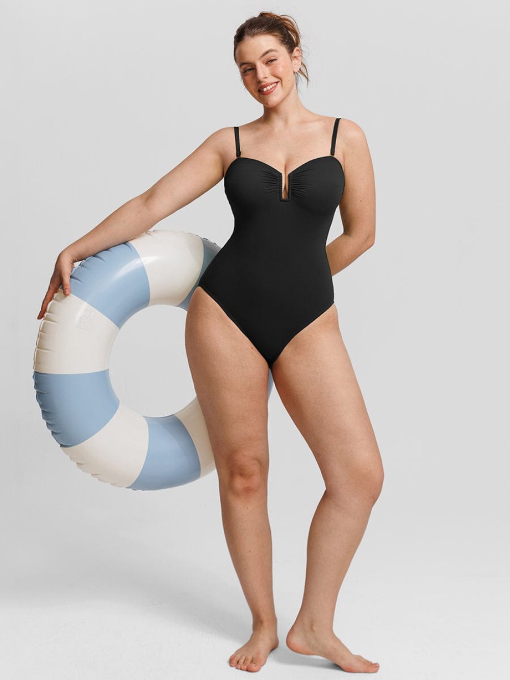 Strapless Tummy Control One Piece Shapewear Swimsuit
