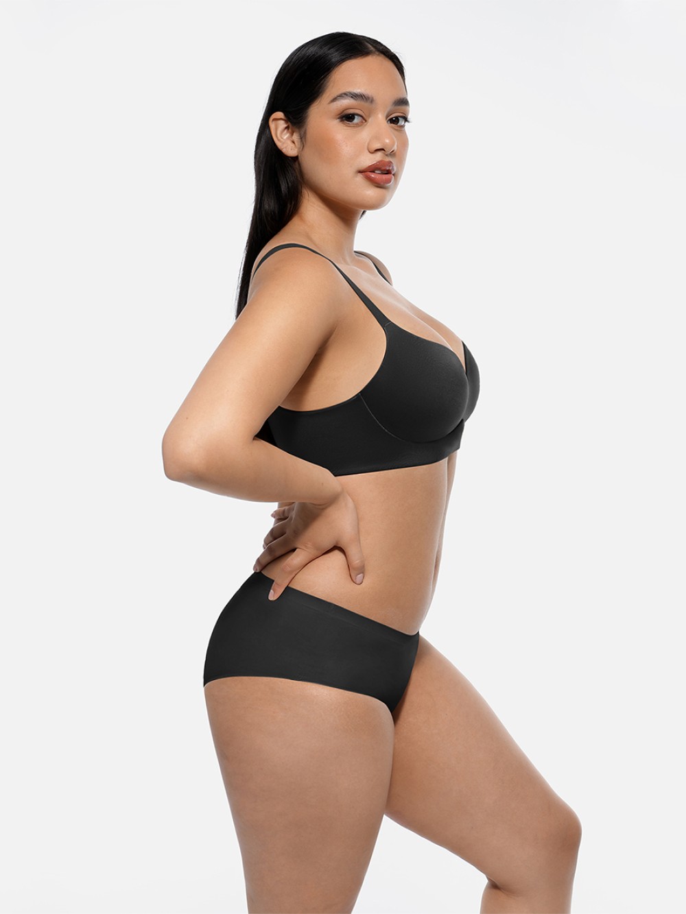 Wireless Push Up Demi coverage Bralettes Bra