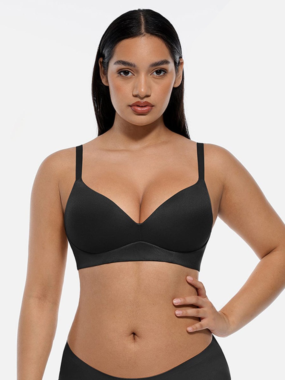 Wireless Push Up Demi coverage Bralettes Bra