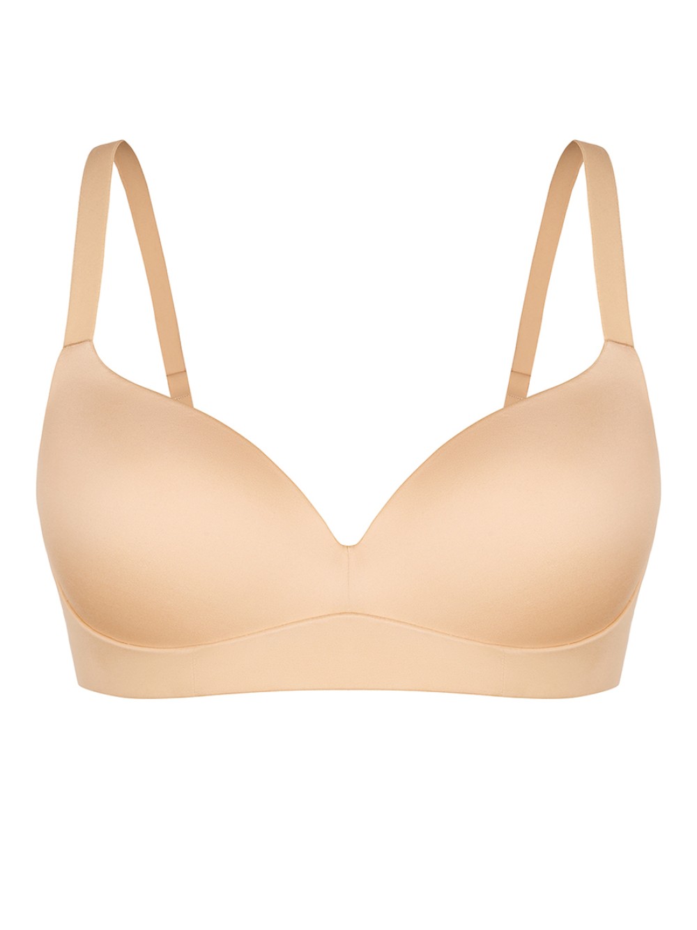 Comfort Wireless Push Up Demi Coverage Bralettes Bra