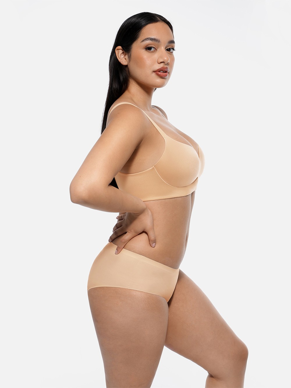 Comfort Wireless Push Up Demi Coverage Bralettes Bra