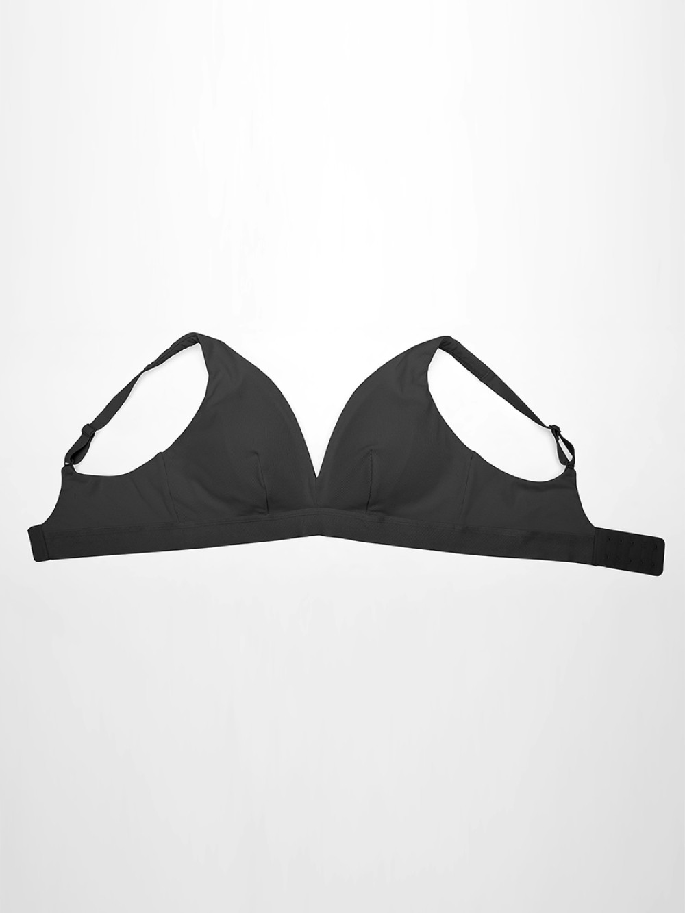 Deep V Neck Rib Modal All Day Wear Bralette with Removable Pads