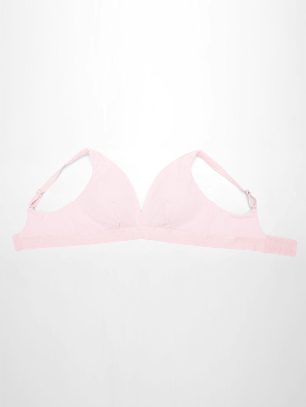 Comfortable Deep V Neck Rib Modal All Day Wear Bralette with Removable Pads