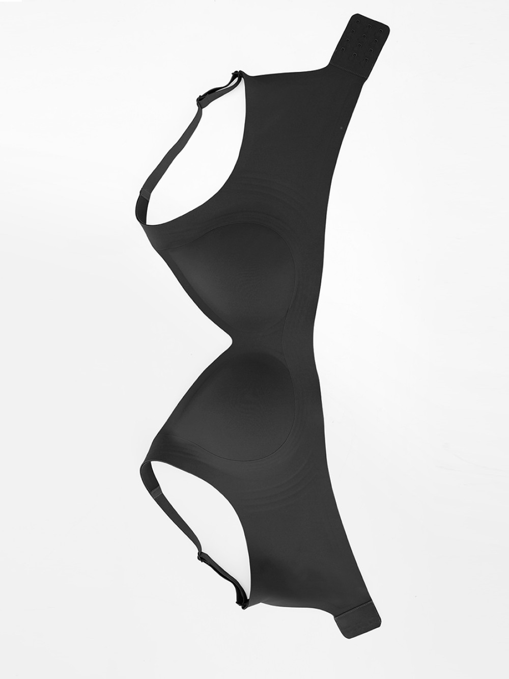 Seamless Plunge Wireless Bra W Jelly Strip Side Support Smoothing