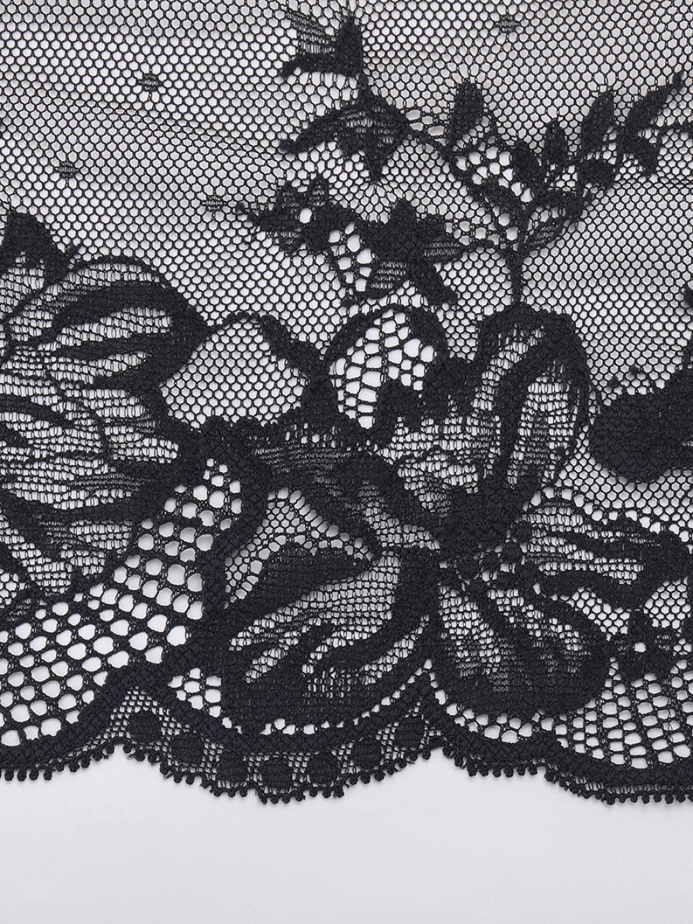 Low-Rise Lace Panties with Antibacterial Cotton Crotch