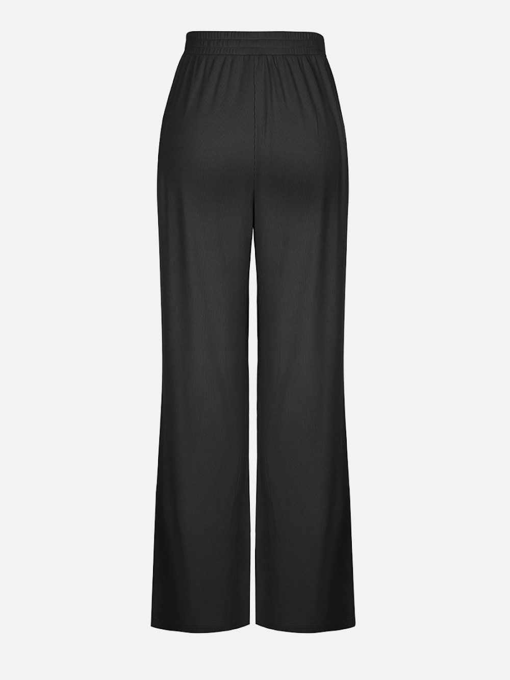 Rayon Ribbed Wide Leg Lounge Pants for Women
