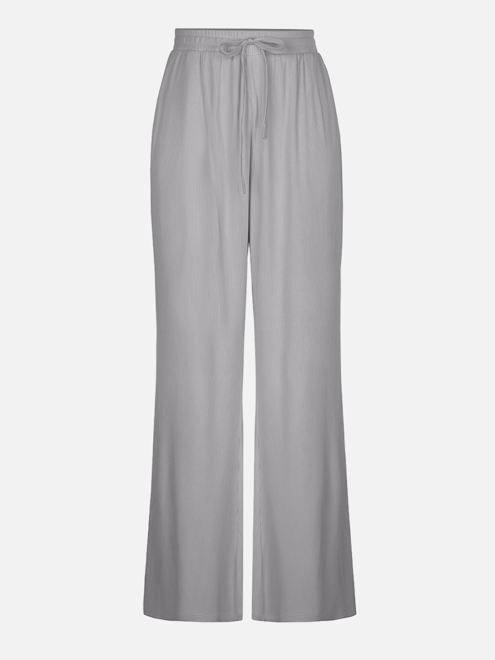Women Rayon Ribbed Wide Leg Lounge Pants